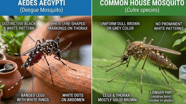 Dengue Mosquito vs Normal Mosquito: How to Identify Aedes Aegypti