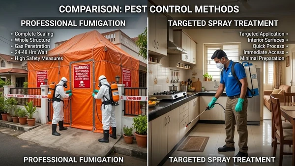 Fumigation vs Spray Treatment: Which Pest Control Method Is Best?