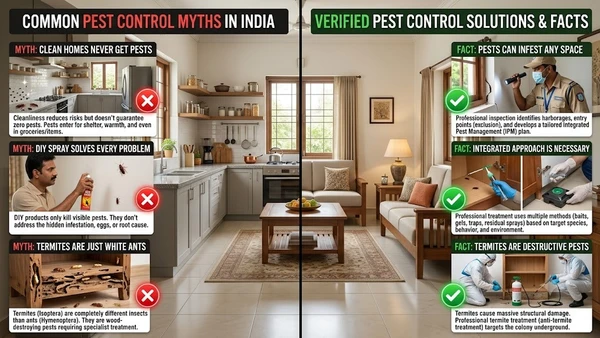 Pest Control Myths in India That You Should Stop Believing